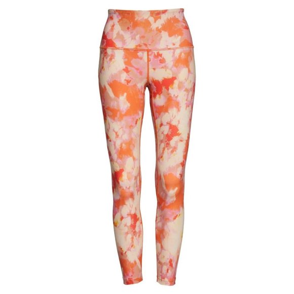 Zella High Waist Studio Lite 7/8 Leggings Orange Print Small (4-6) $65 NEW - Picture 5 of 10